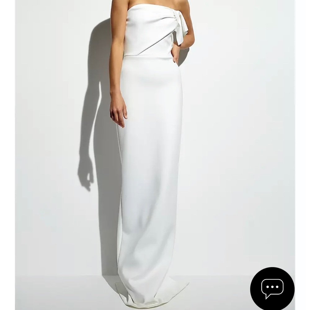 Black Halo - Divina Strapless Gown, White, Size 2